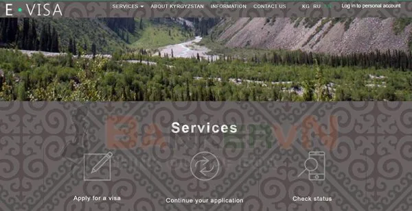 Các bước xin e-visa Kyrgyzstan